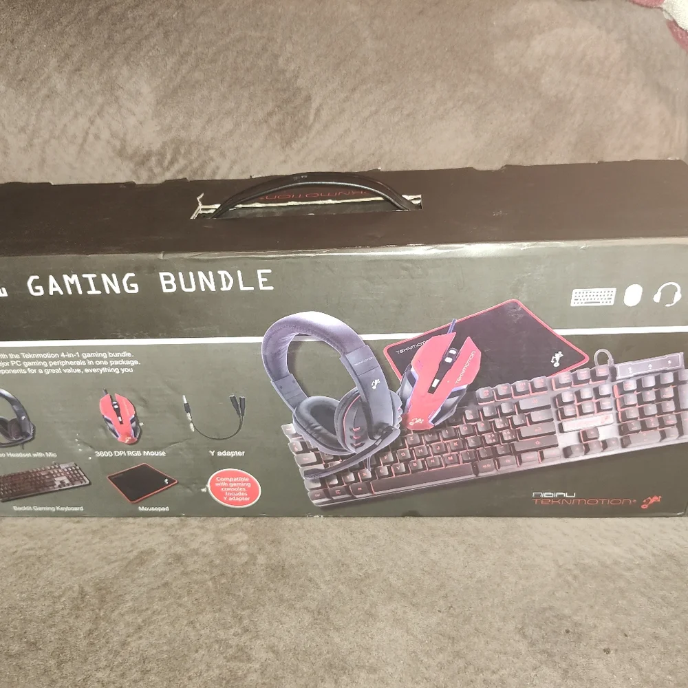 TekNmotion Nibiru 4-In-1 Gaming Bundle Keyboard Mouse Headset